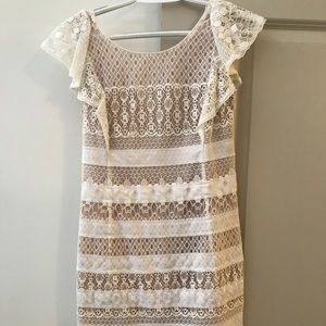 BCBG white Lace Dress Size 2